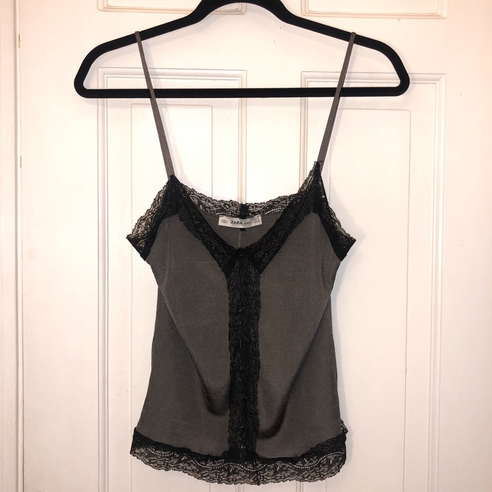 Sexy lace knit cami top. Only worn once!